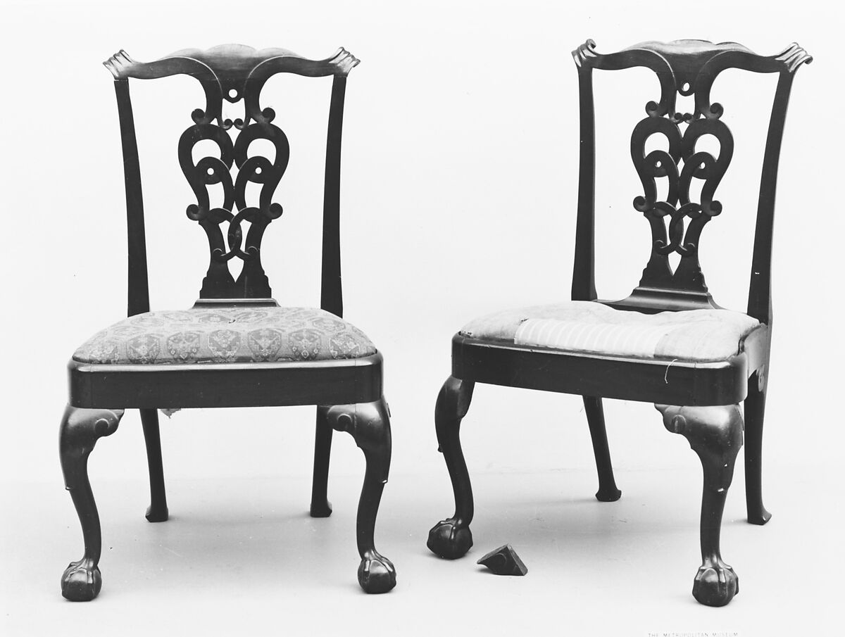 Side Chair, Walnut, white oak, white pine, American