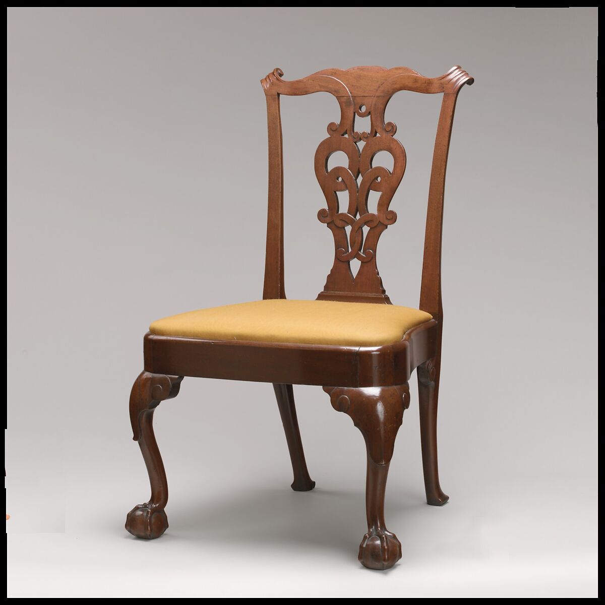 Side Chair, Walnut, white oak, white pine, American 