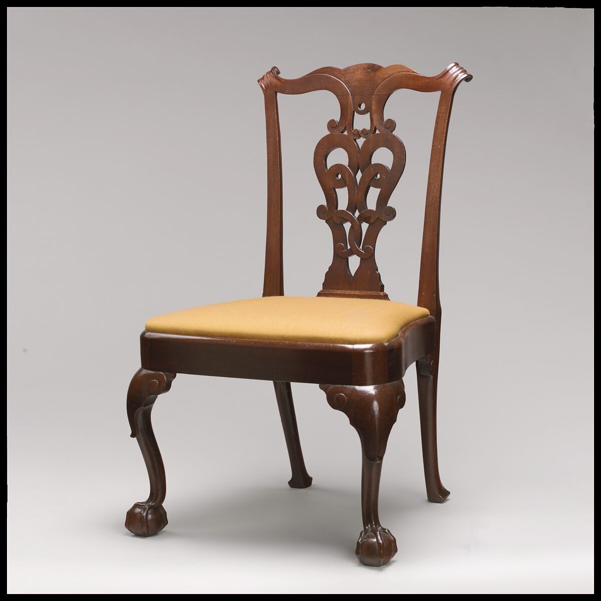 Side Chair, Walnut, white oak, white pine, American 