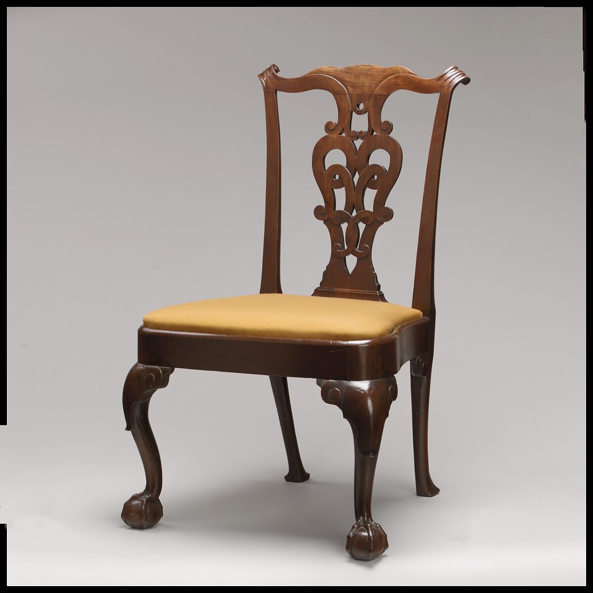 Side Chair, Walnut, white oak, white pine, American 