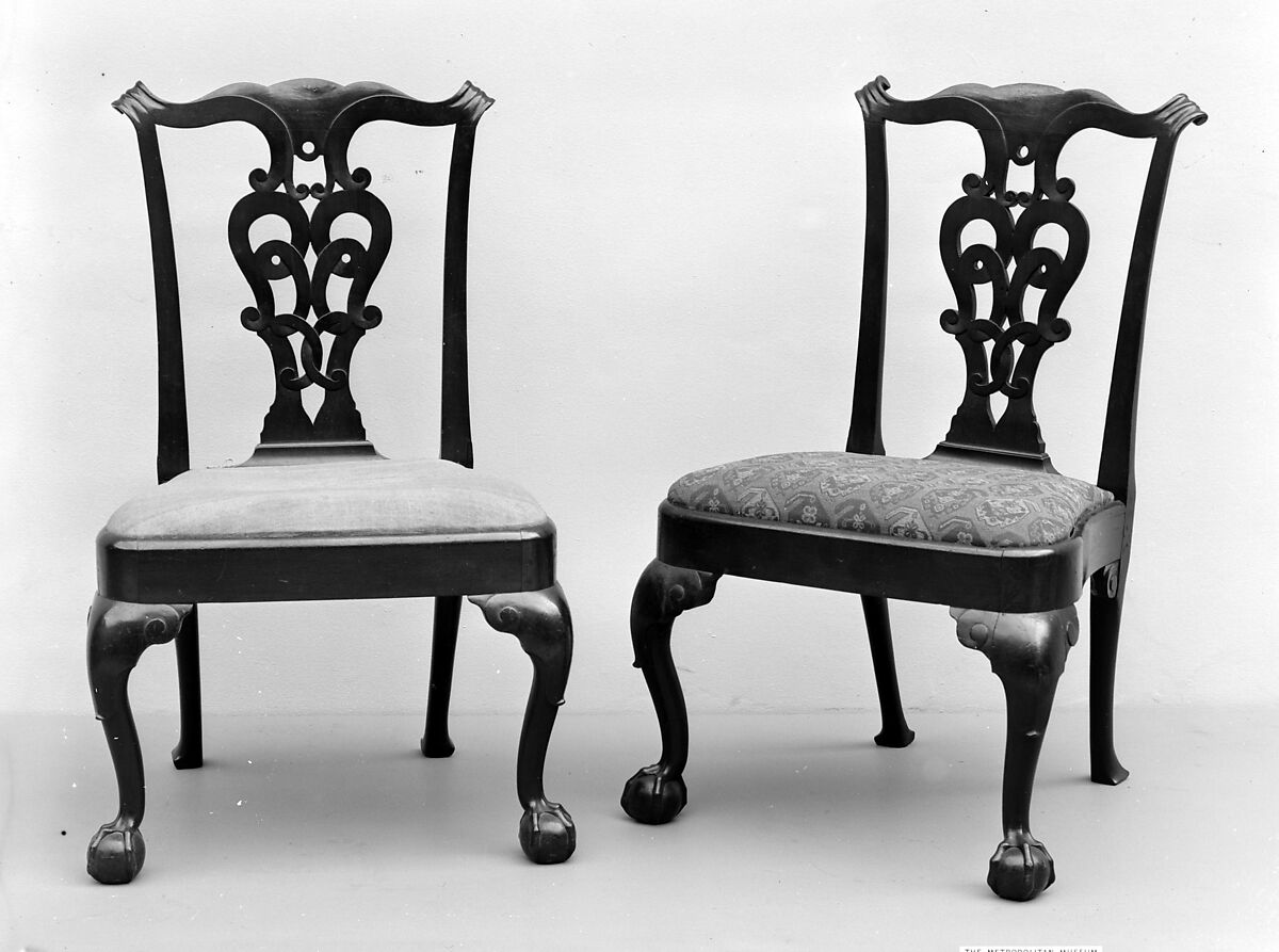 Side Chair, Walnut, white oak, white pine, American