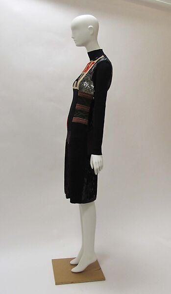 Dress, Jean Paul Gaultier (French, born 1952), wool, synthetic, silk, metal, French