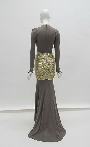 Dress, Mugler (French, founded 1974), wool, synthetic, metal, French