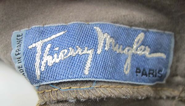 Dress, Mugler (French, founded 1974), wool, synthetic, metal, French