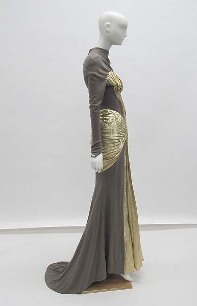 Dress, Mugler (French, founded 1974), wool, synthetic, metal, French