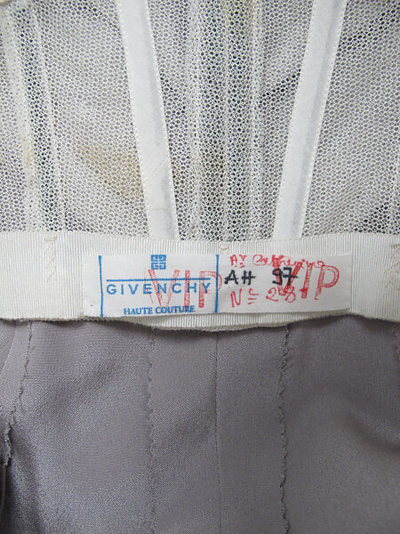 Ensemble, House of Givenchy (French, founded 1952), silk, feathers, metal, synthetic, French