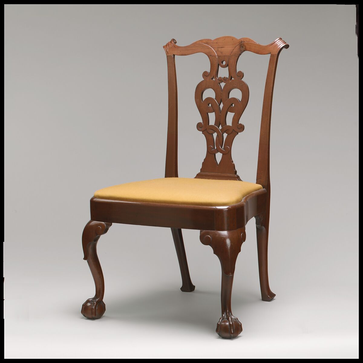 Side Chair, Walnut, white oak, white pine, American 