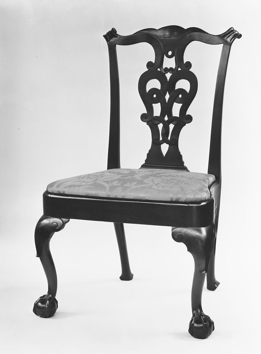 Side Chair, Walnut, white oak, white pine, American