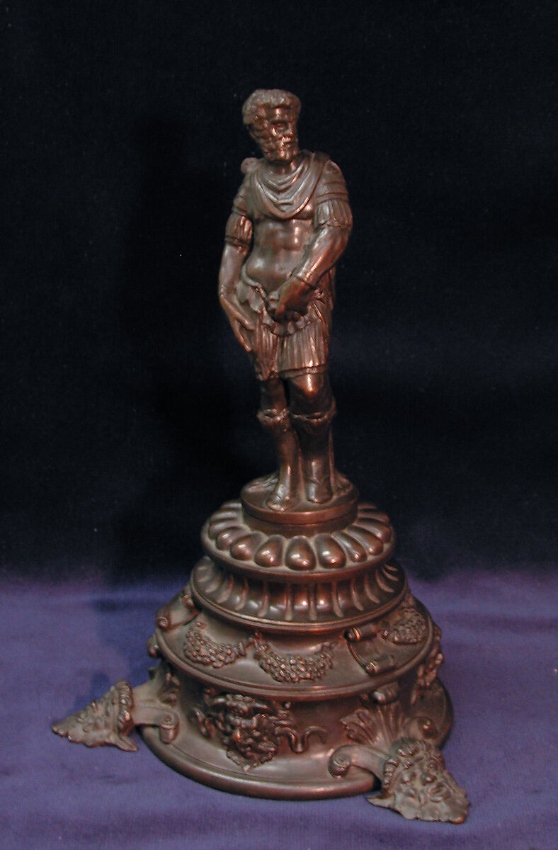 Inkstand or perfume burner, Bronze, British, after Italian original 