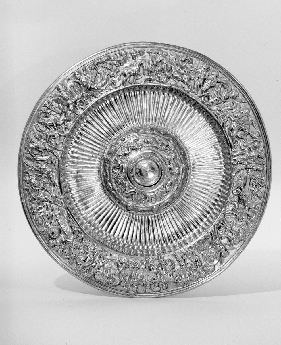 Salver, Franchi and Son, Silver on base metal, British, London, after Portuguese original 