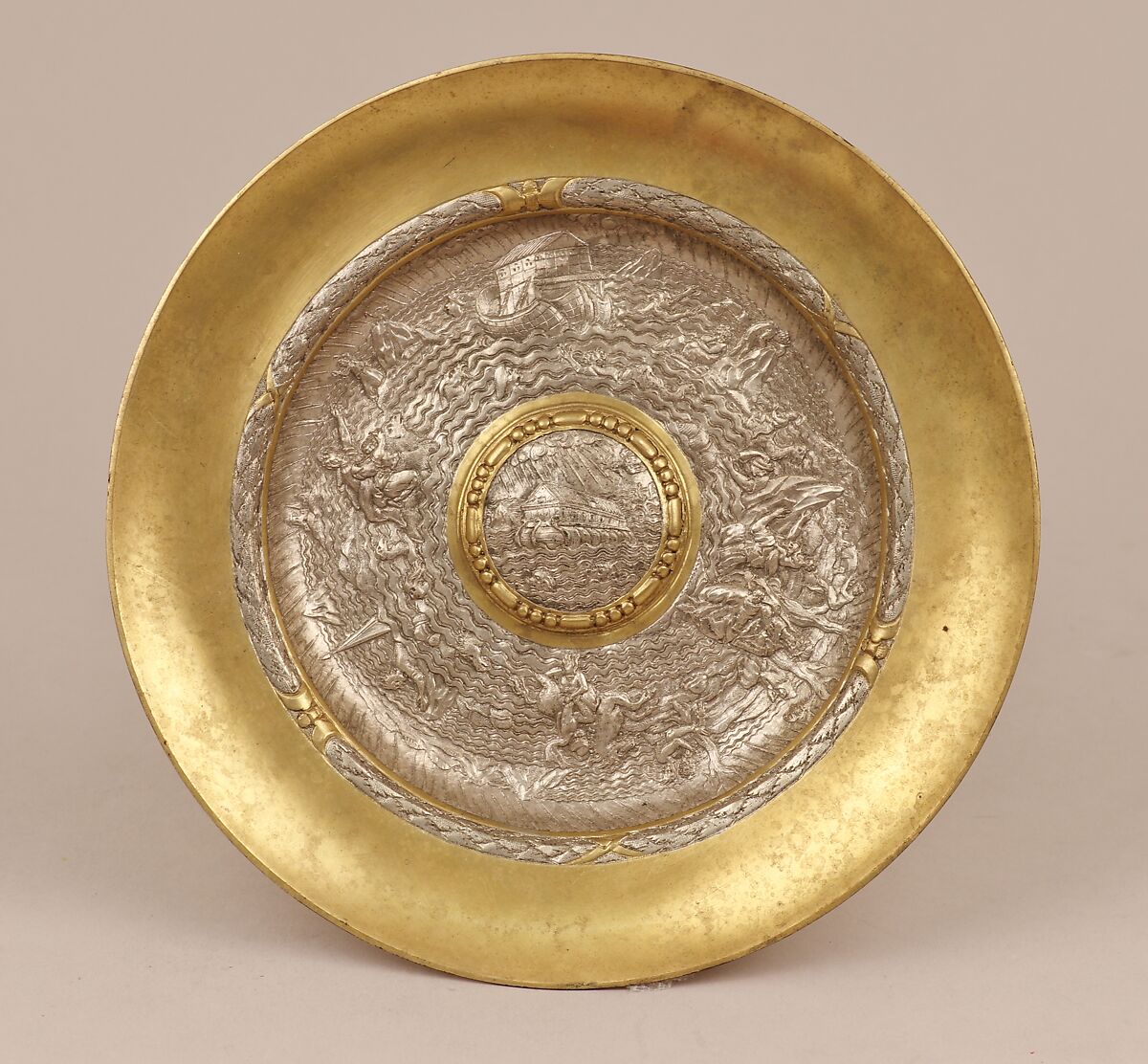 Tazza, Elkington &amp; Co. (British, Birmingham, 1829–1963), Silver on base metal, British, Birmingham, after German, Augsburg original