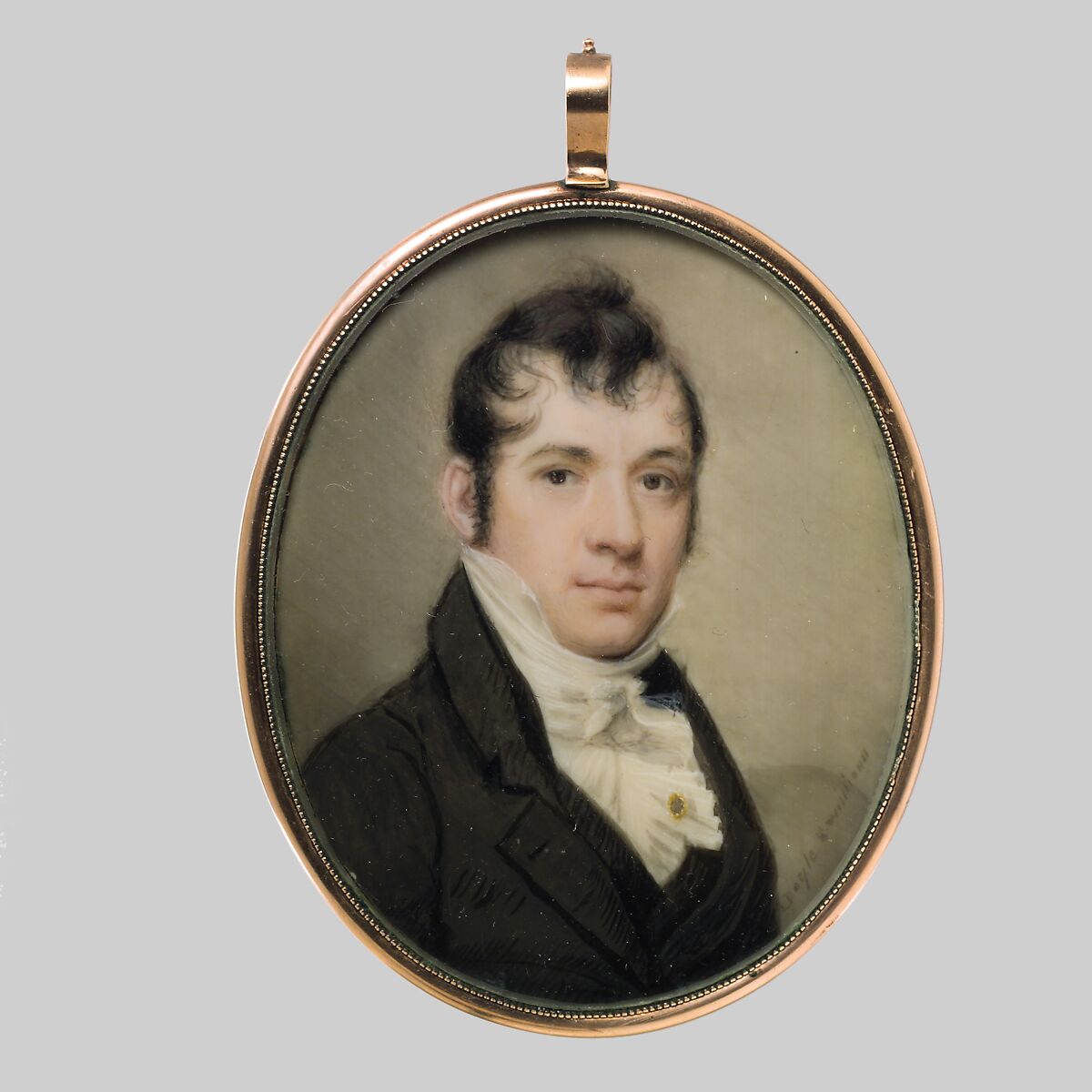 Portrait of a Gentleman, William M. S. Doyle (American, Boston, Massachusetts 1769–1828 Boston, Massachusetts), Watercolor on ivory 