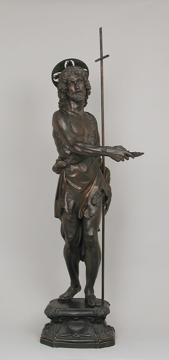 St. John the Baptist, After an original by Giambologna (Netherlandish, Douai 1529–1608 Florence), Bronze, British, after Italian original 