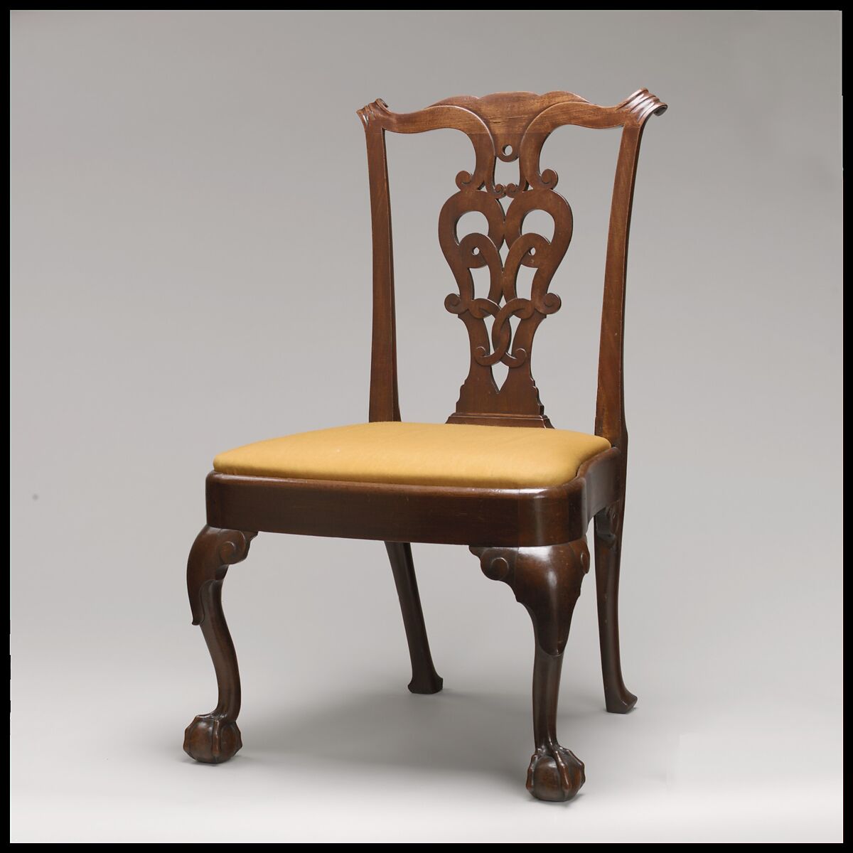 Side Chair, Walnut, white oak, white pine, American 