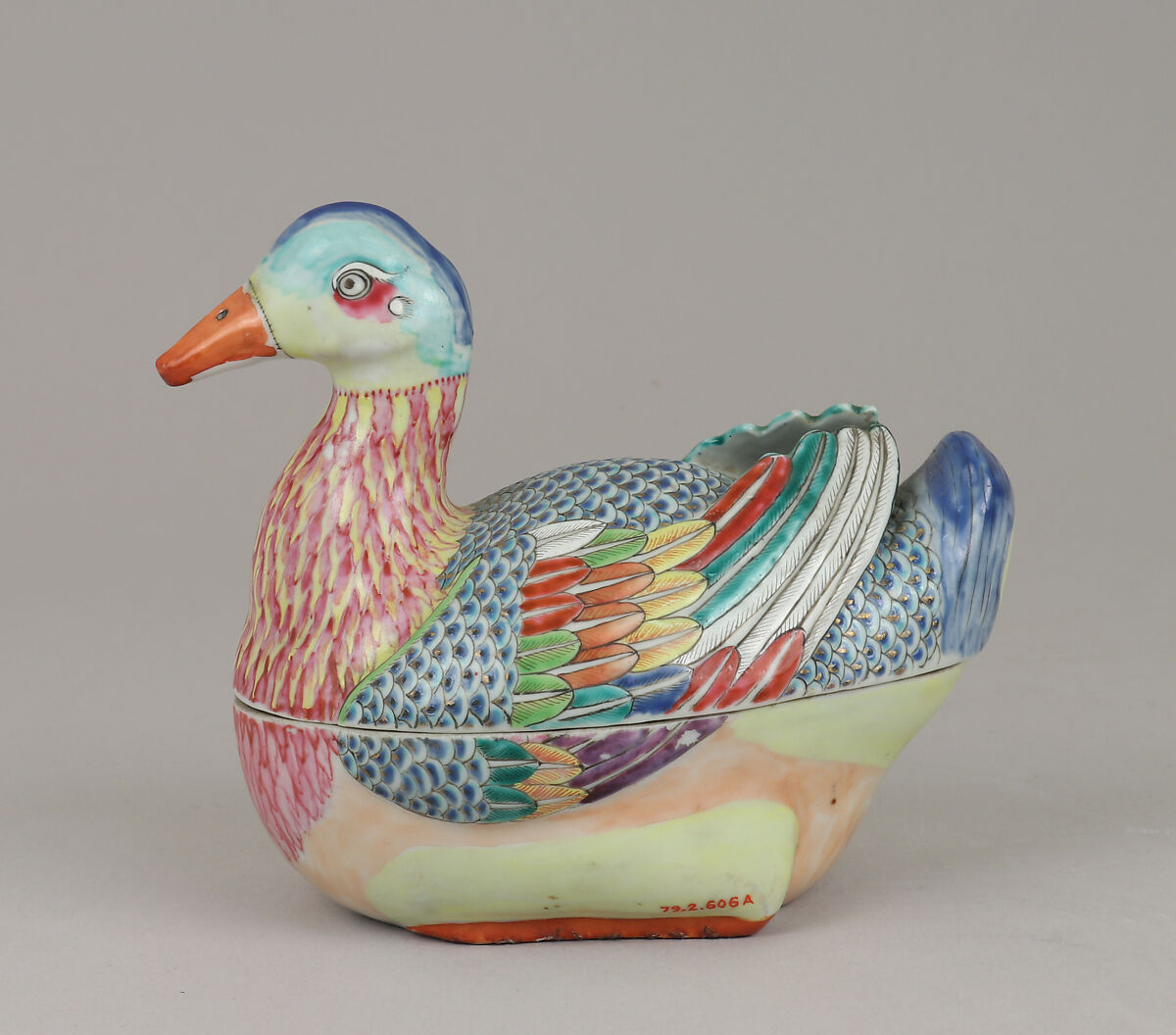 Tureen with cover, Hard-paste porcelain, Chinese, possibly for Portuguese market