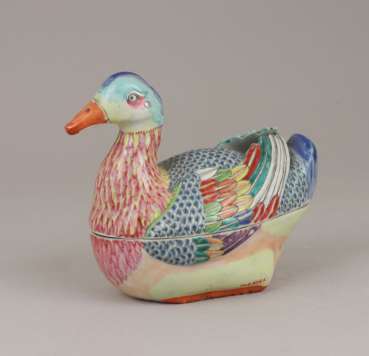 Tureen with cover, Hard-paste porcelain, Chinese, possibly for Portuguese market