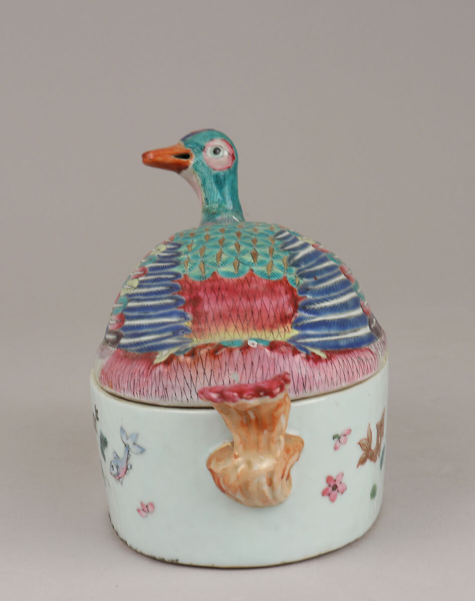 Tureen with cover, Hard-paste porcelain, Chinese, possibly for Portuguese market