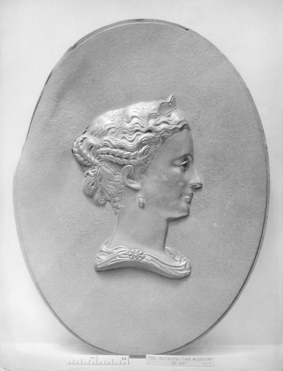 Head of a woman, Copper, European or American 