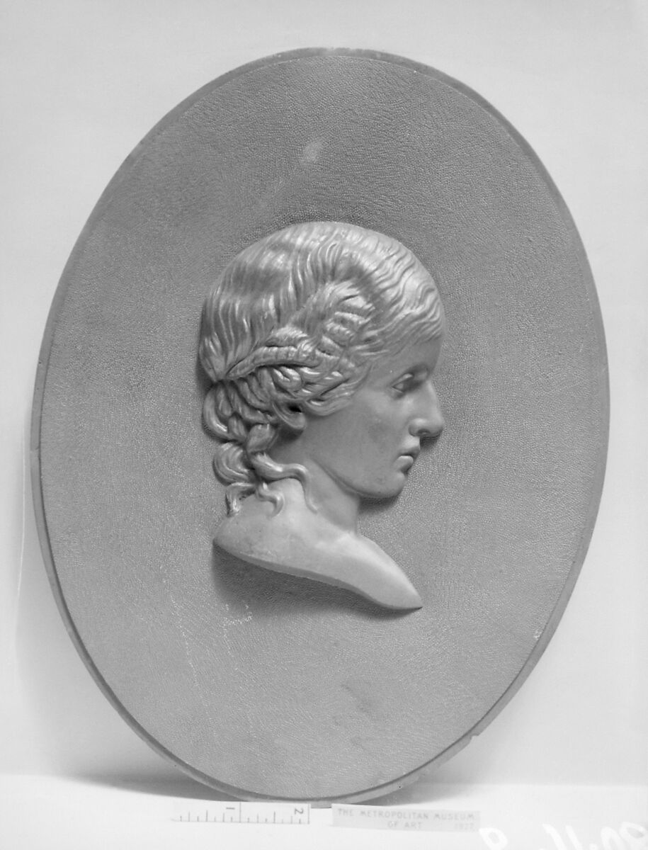 Head of a woman, Copper, European or American 