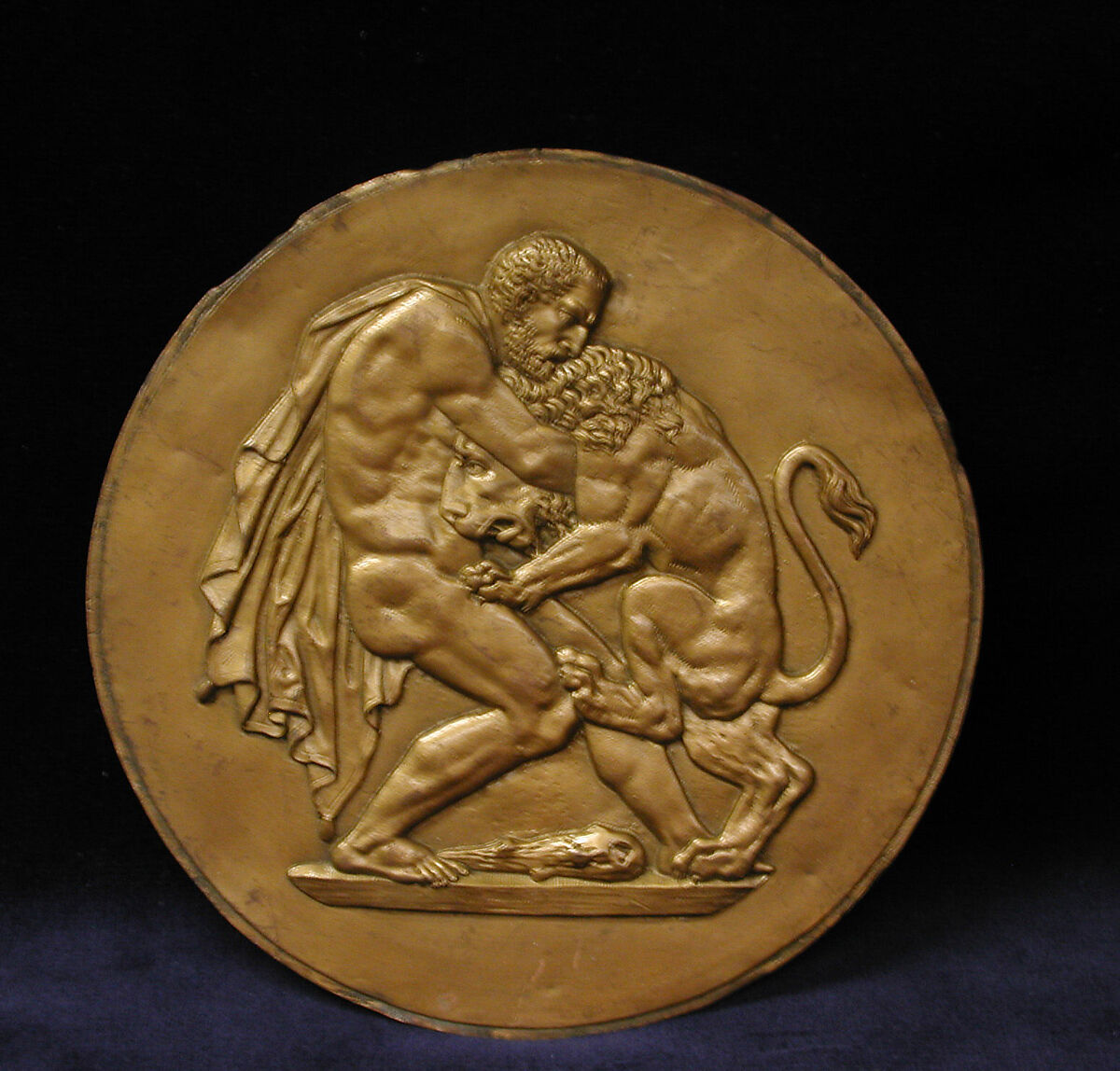Hercules and Lion, Lead, copper, European or American 