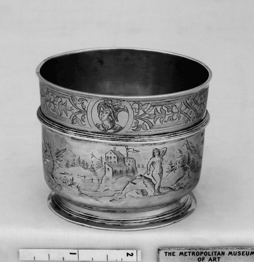 Cup, Possibly by Vinzenz Hofer (active 1542–68), Silver, parcel gilt, Austrian, Salzburg 