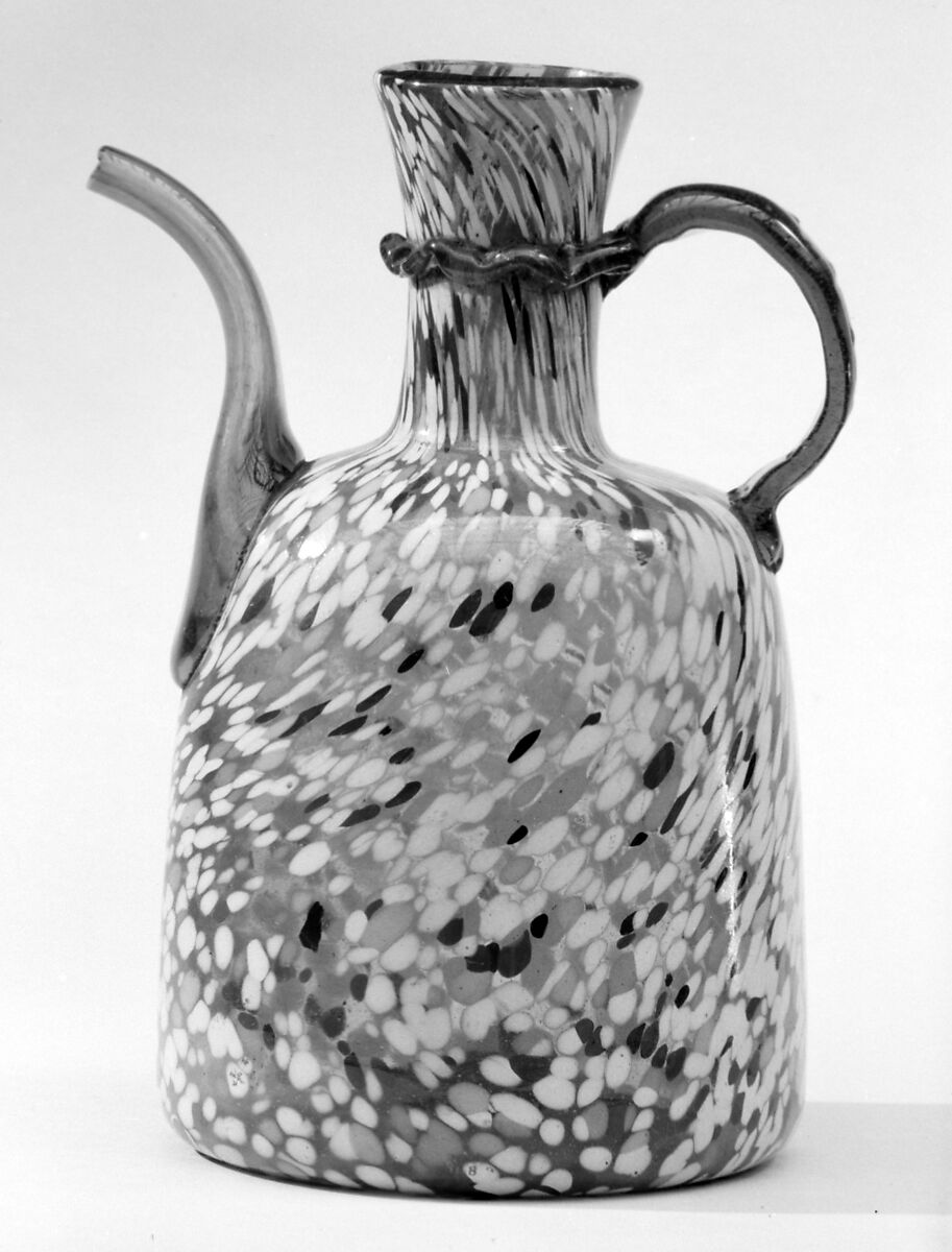 Ewer, Glass, French, Nevers 