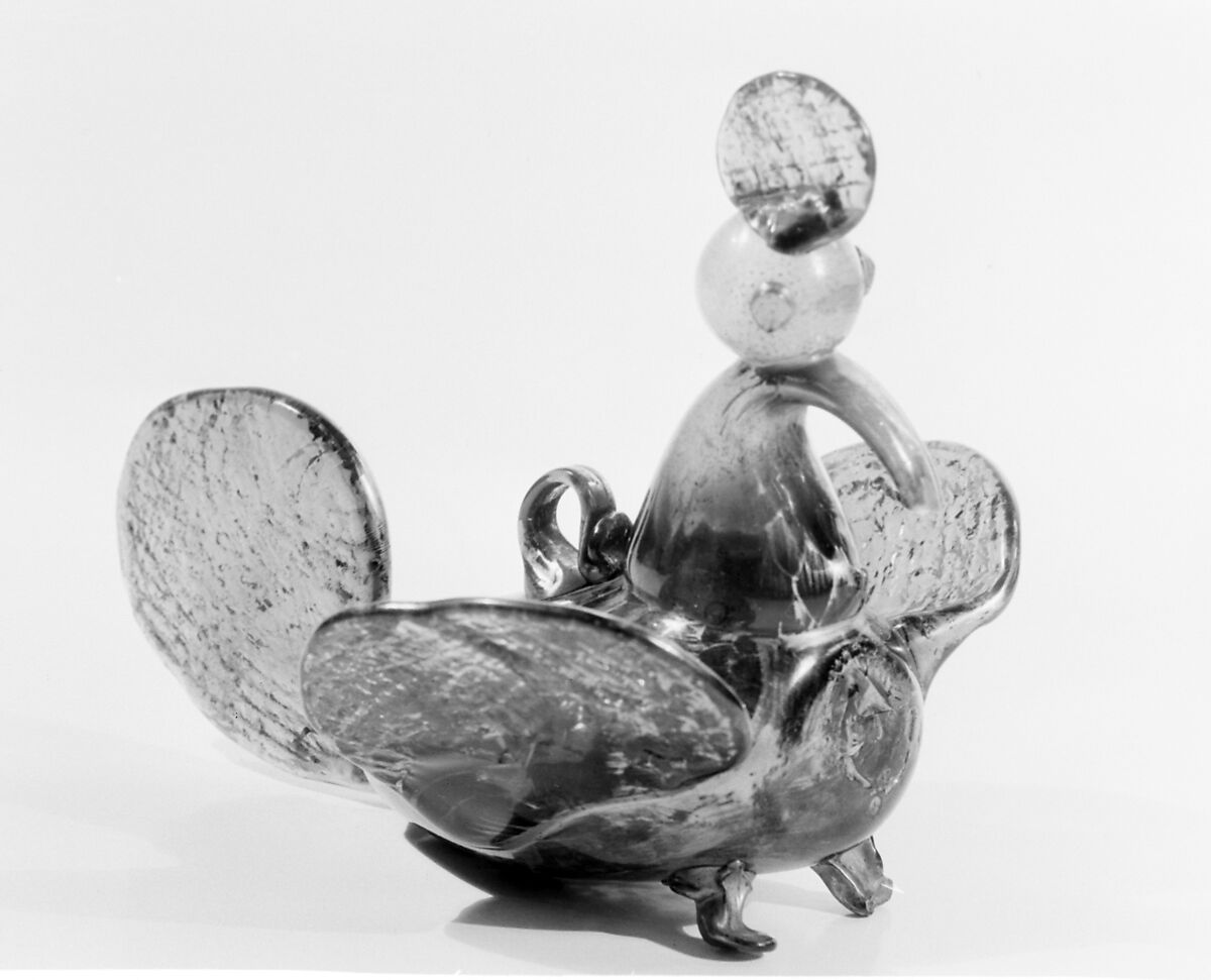 Ornament in the form of a bird, Glass, Italian 