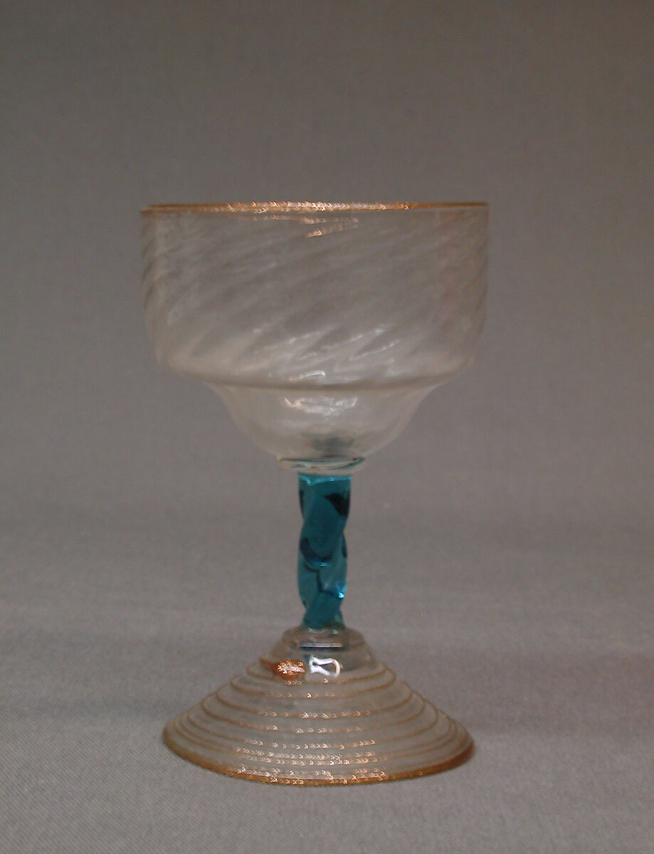 Port glass, Antonio Salviati (Italian, 1816–1890), Glass, Italian, Venice (Murano) 