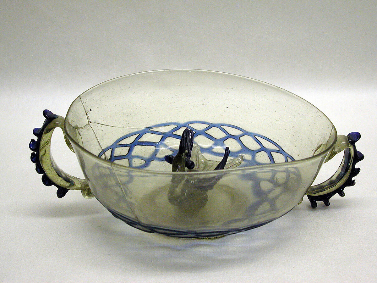 Bowl, Glass, Spanish, probably Castille 