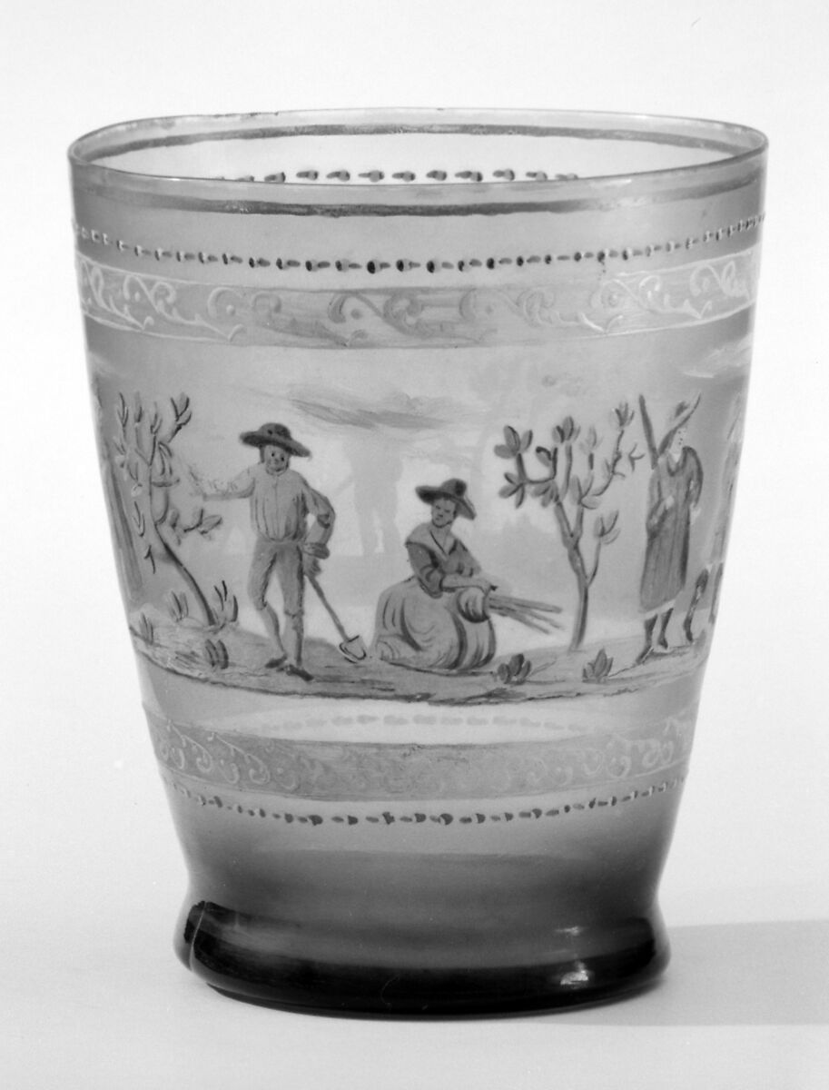 Beaker, Glass, probably Austrian 