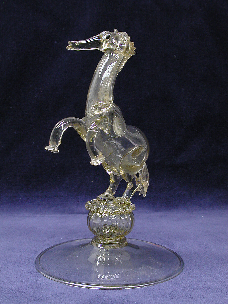 Wine cup stand and cover, Probably Dr. Antonio Salviati Company (Italian, 1859–1987), Glass, Italian, Venice (Murano)