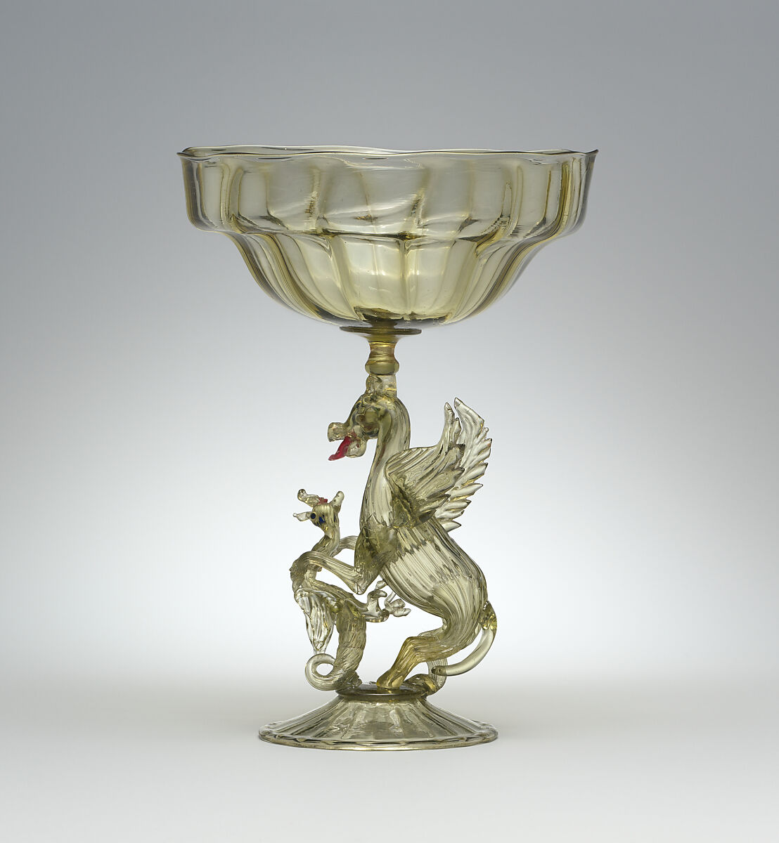 Standing cup, Glass, Italian, Venice (Murano)