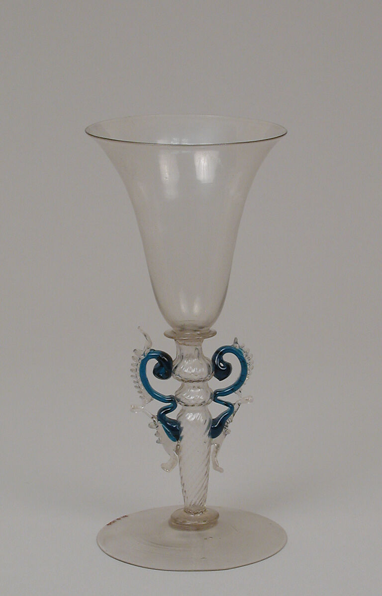 Wineglass, Dr. Antonio Salviati Company (Italian, 1859–1987), Glass, Italian, Venice (Murano) 