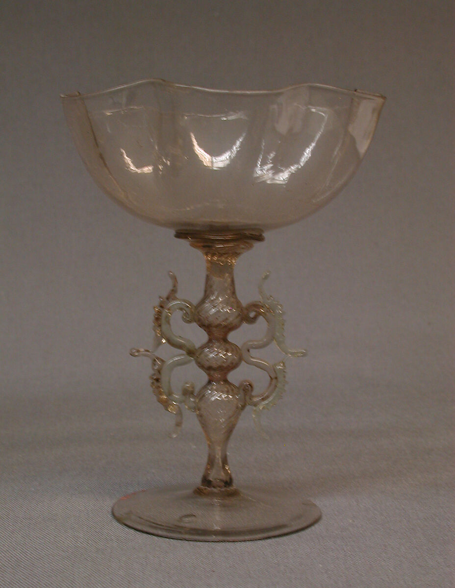 Wineglass, Glass, Italian, Venice (Murano) 