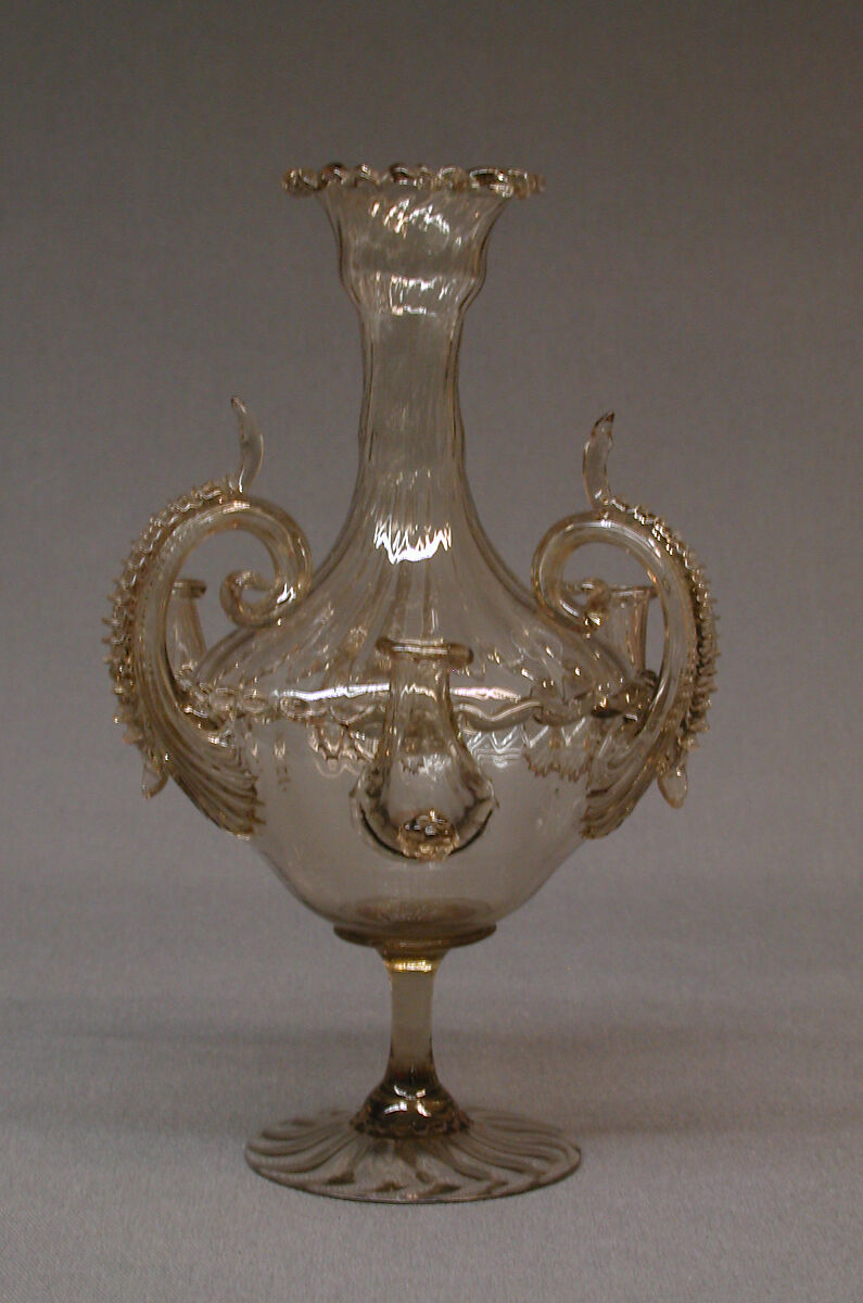 Vase or lamp, Glass, Italian, Venice (Murano) 