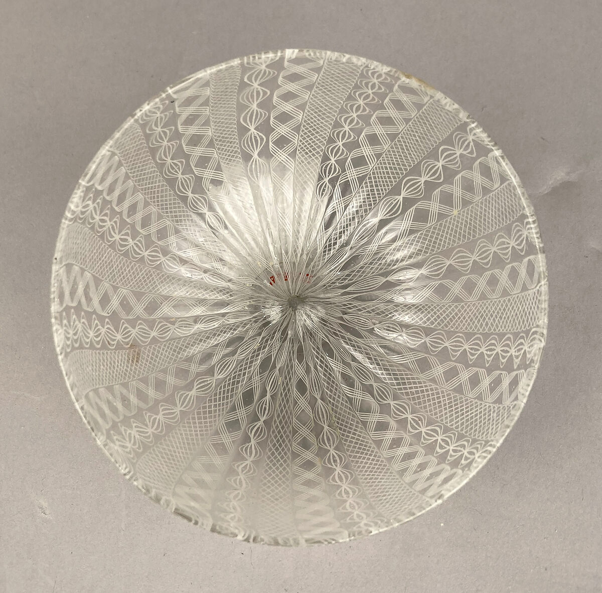 Wineglass fragment, Glass, Italian, Venice (Murano)
