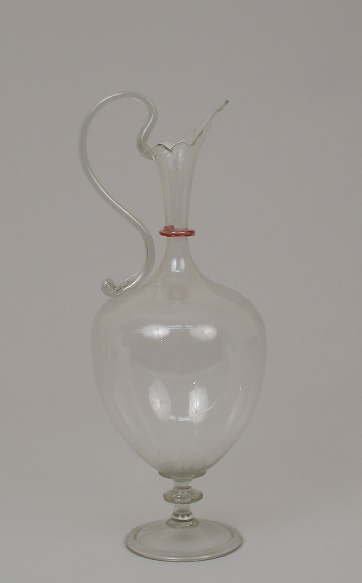 Ewer, Glass, Italian, Venice (Murano)