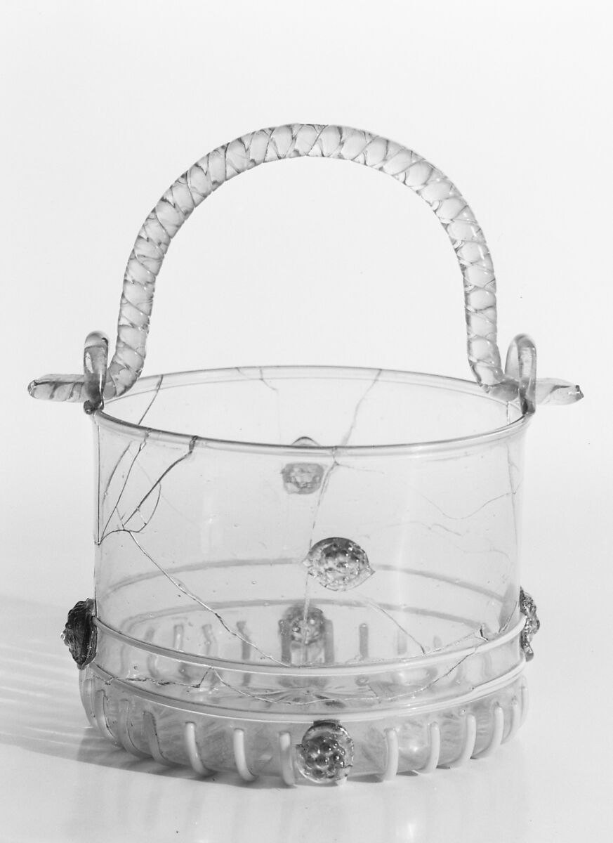 Bucket, Glass, Italian, Venice (Murano) 