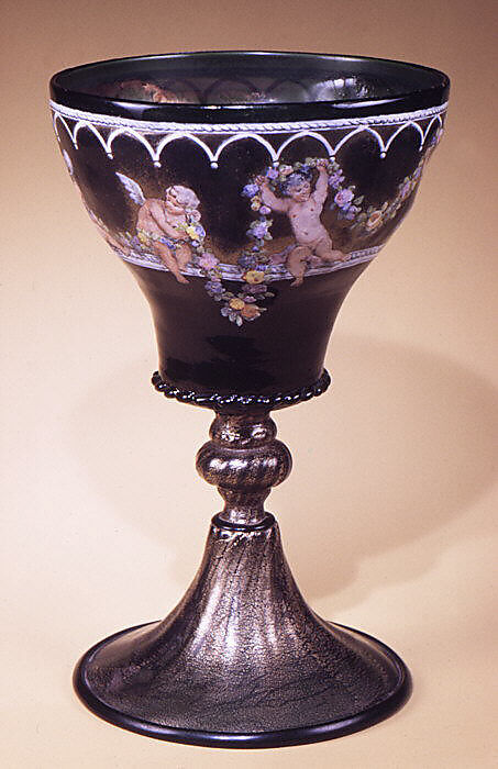 Goblet, Società Anonima per Azioni Salviati &amp; C. (Italian, 1866–1872), Glass, Italian, Venice (Murano) 