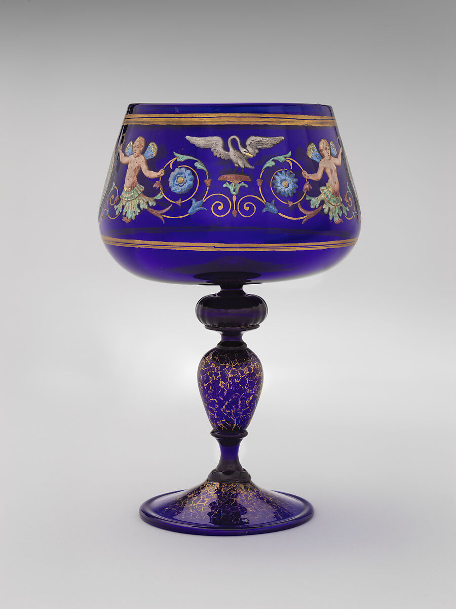 Goblet, Dr. Antonio Salviati Company (Italian, 1859–1987), Glass, Italian, Venice (Murano) 
