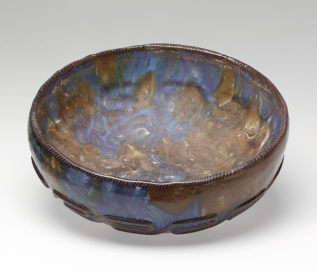 Large murrine bowl, Venezia-Murano Company (Italian 1872–1909), Glass, Italian, Venice (Murano) 