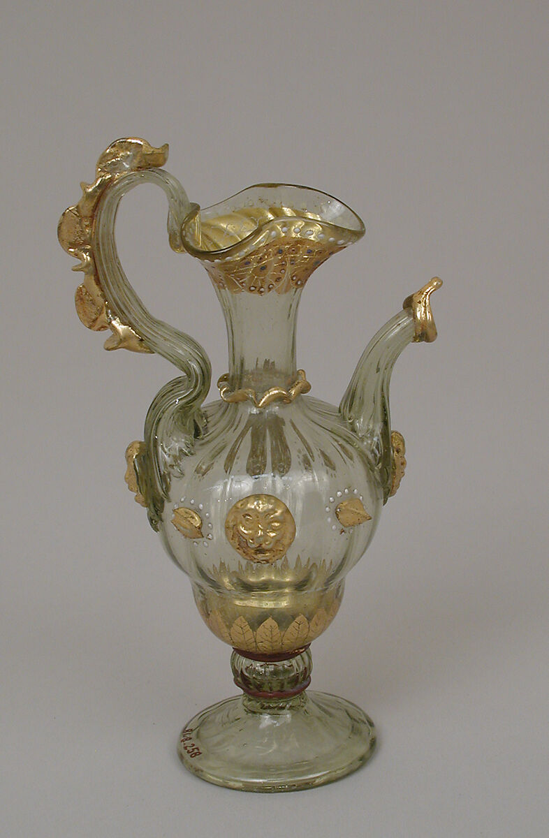 Ewer, Glass, Italian, Venice (Murano)