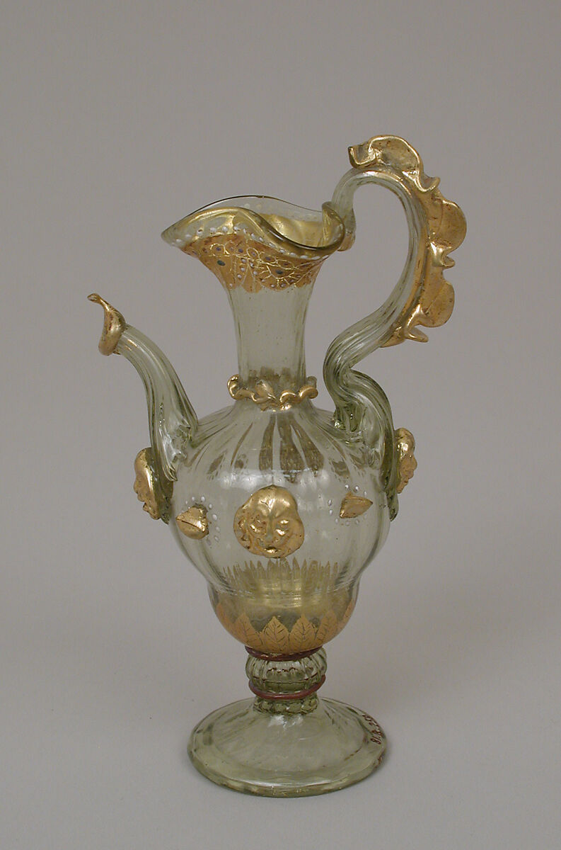 Ewer, Glass, Italian, Venice (Murano)