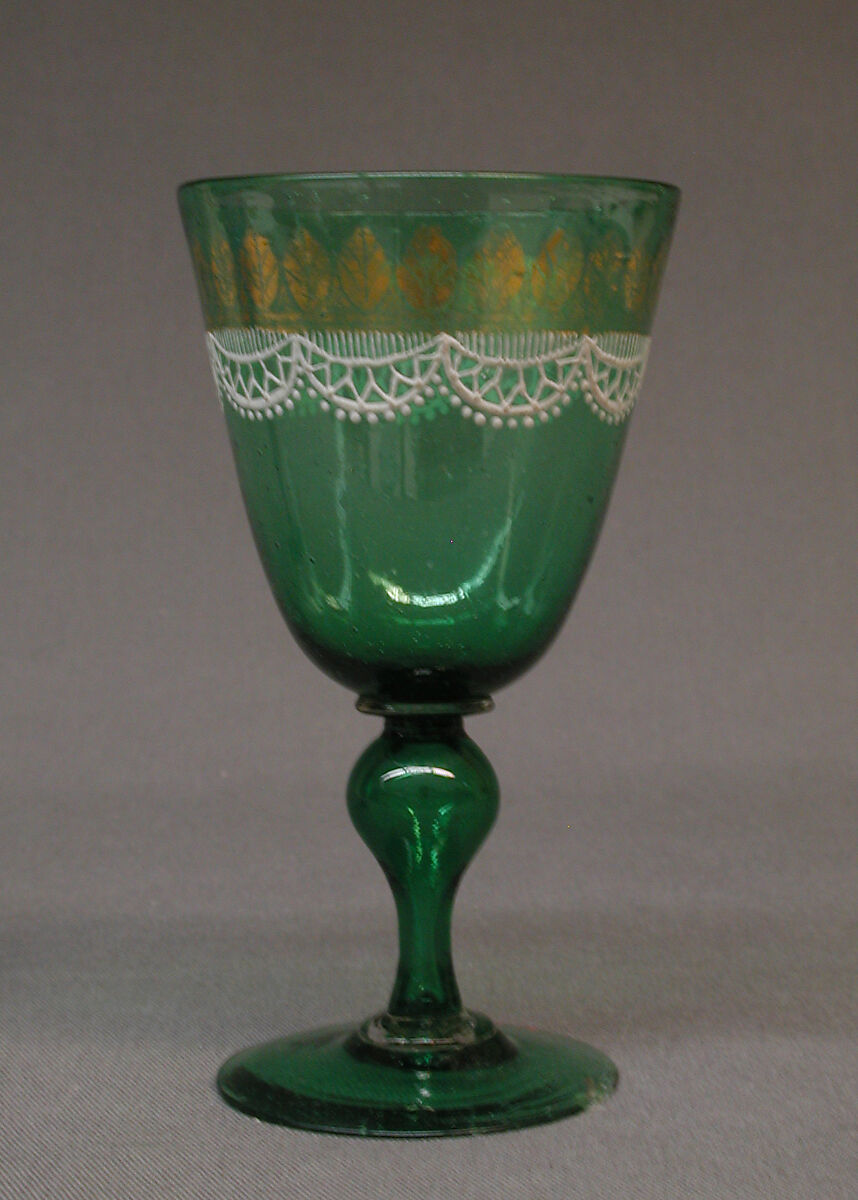 Goblet, Probably Dr. Antonio Salviati Company (Italian, 1859–1987), Glass, Italian, Venice (Murano) 