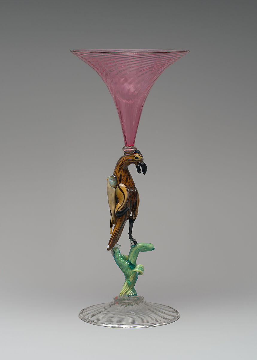 Wineglass, Glass, Italian, Venice (Murano) 