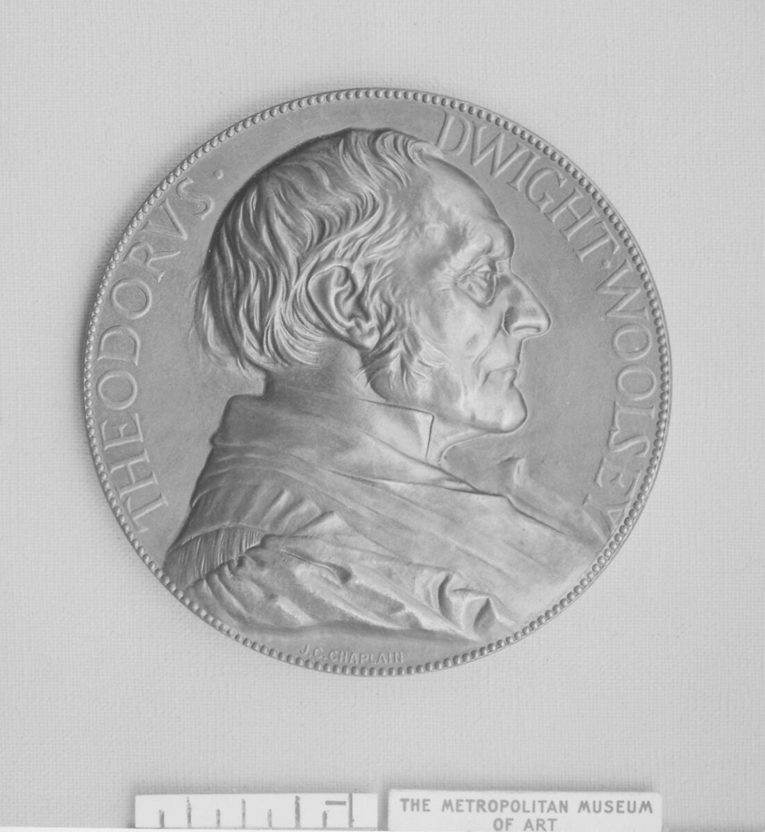 In memoriam of President Woolsey of Yale University, Medalist: Jules-Clément Chaplain (French, Mortagne, Orne 1839–1909 Paris), Bronze, French 