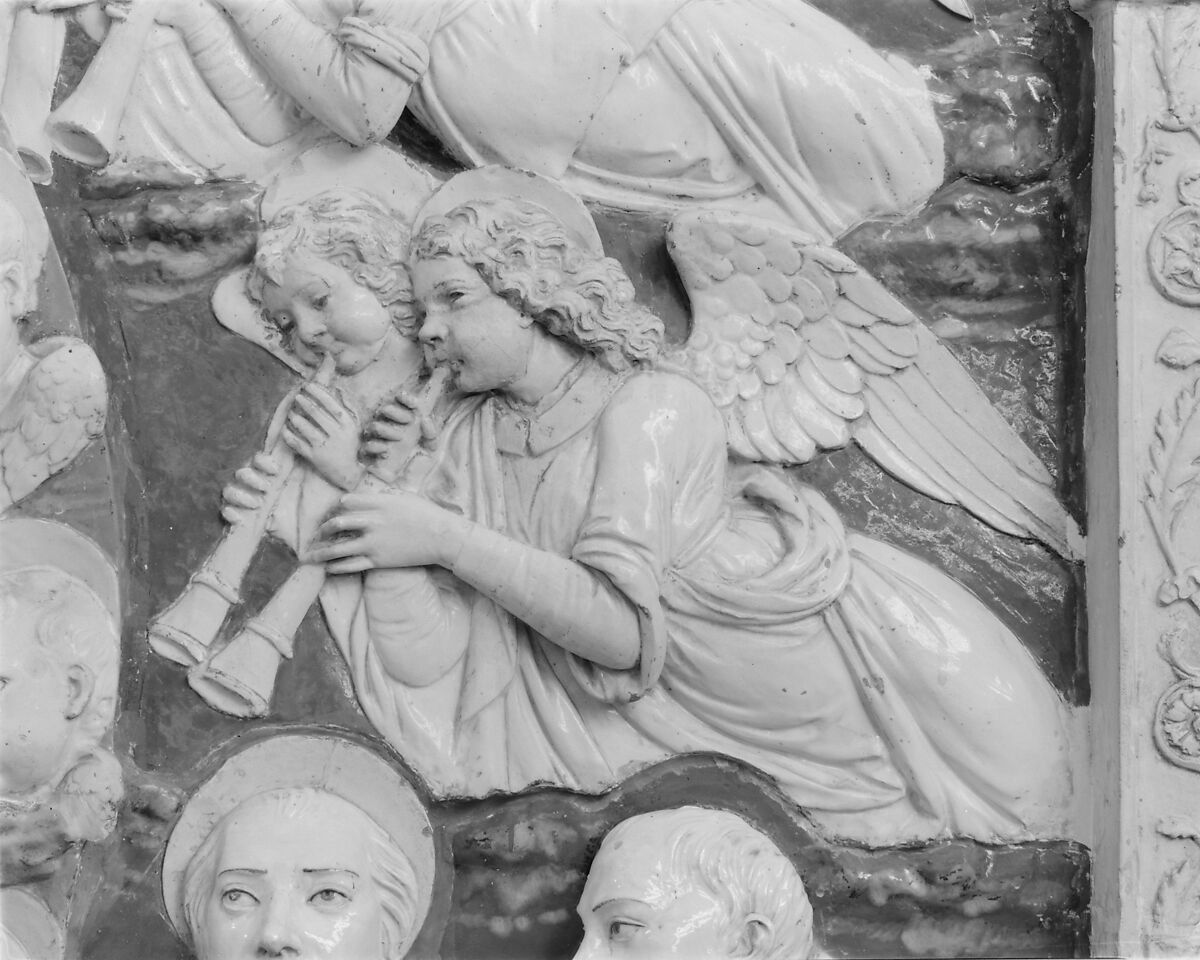 The Assumption of the Virgin, Workshop of Andrea della Robbia (Italian, 1435–1525), Glazed terracotta, Italian, Florence