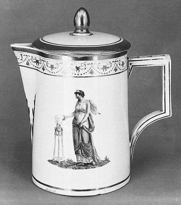Milk pot (?) (part of a coffee service), Nymphenburg Porcelain Manufactory (German, 1747–present), Hard-paste porcelain, German, Nymphenburg 