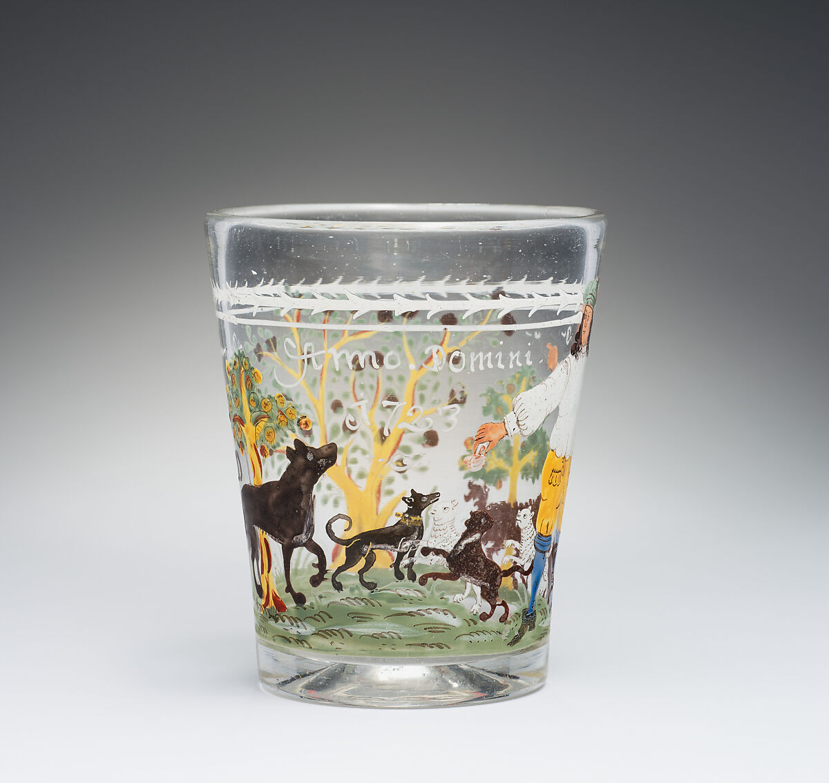 Tumbler, Glass, probably German