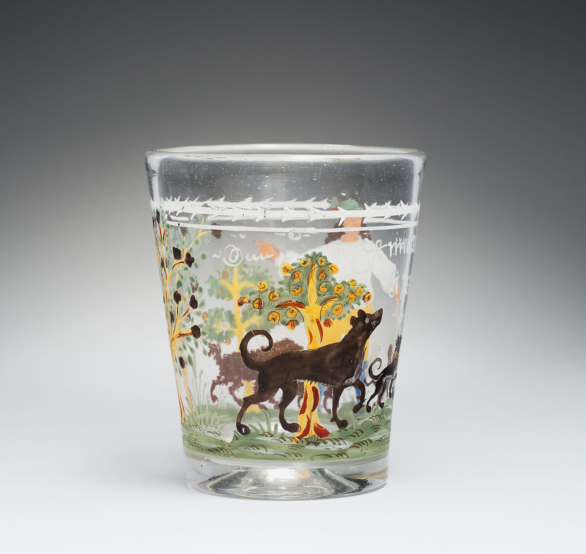 Tumbler, Glass, probably German